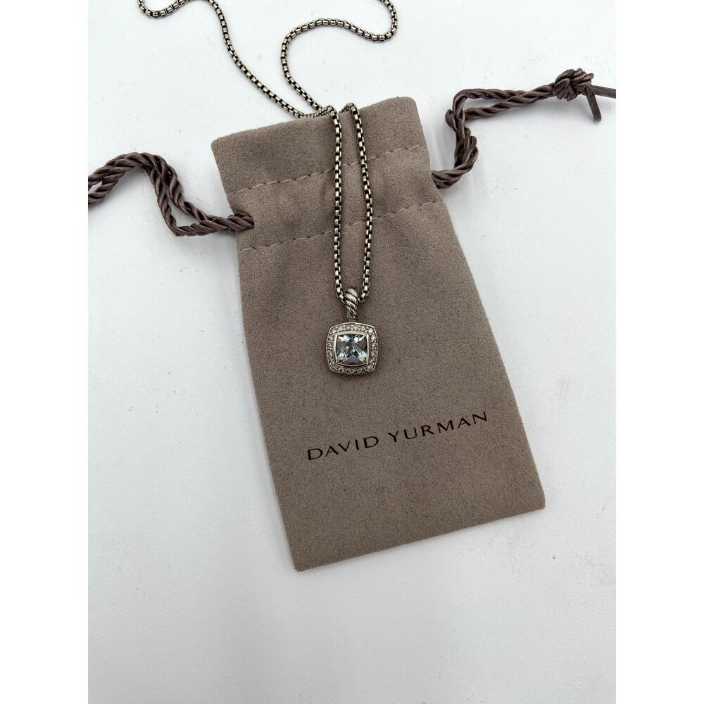 David Yurman Petite Albion Pendant Necklace in Sterling Silver - Picture 2 of 9